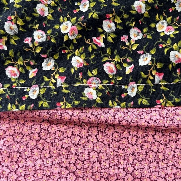 Lot of 3 Handmade Patchwork Quilt Morning Glory Throw Pillow Cover Couch Home - Picture 7 of 15